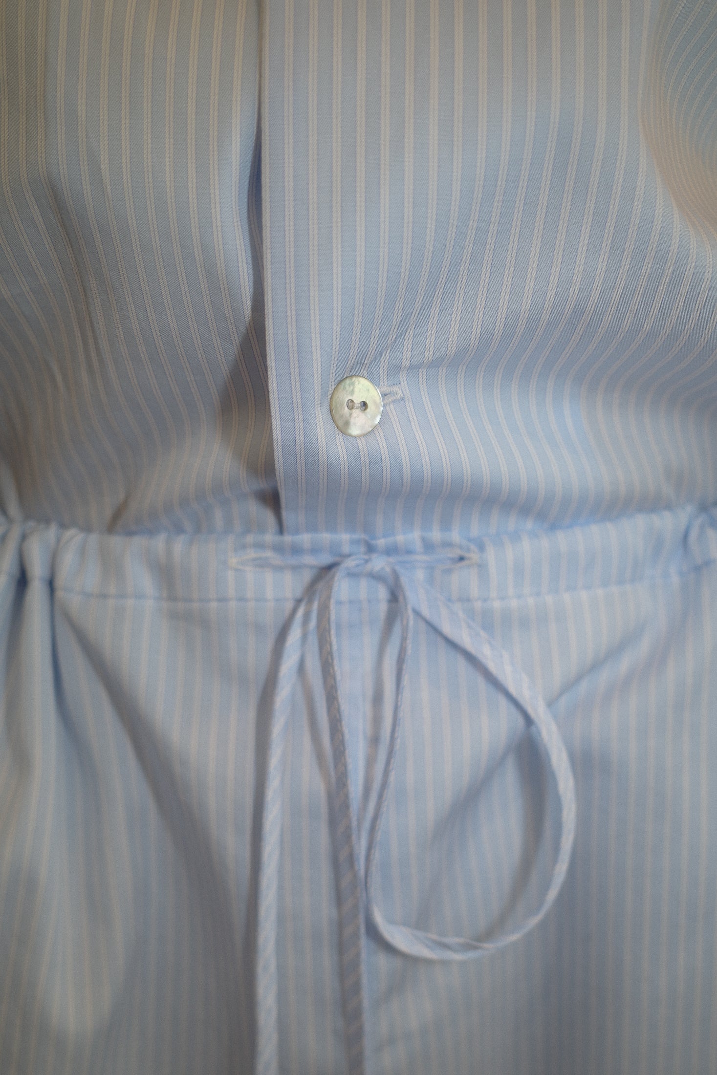 Oversized Striped Cotton Poplin Pyjama Trousers