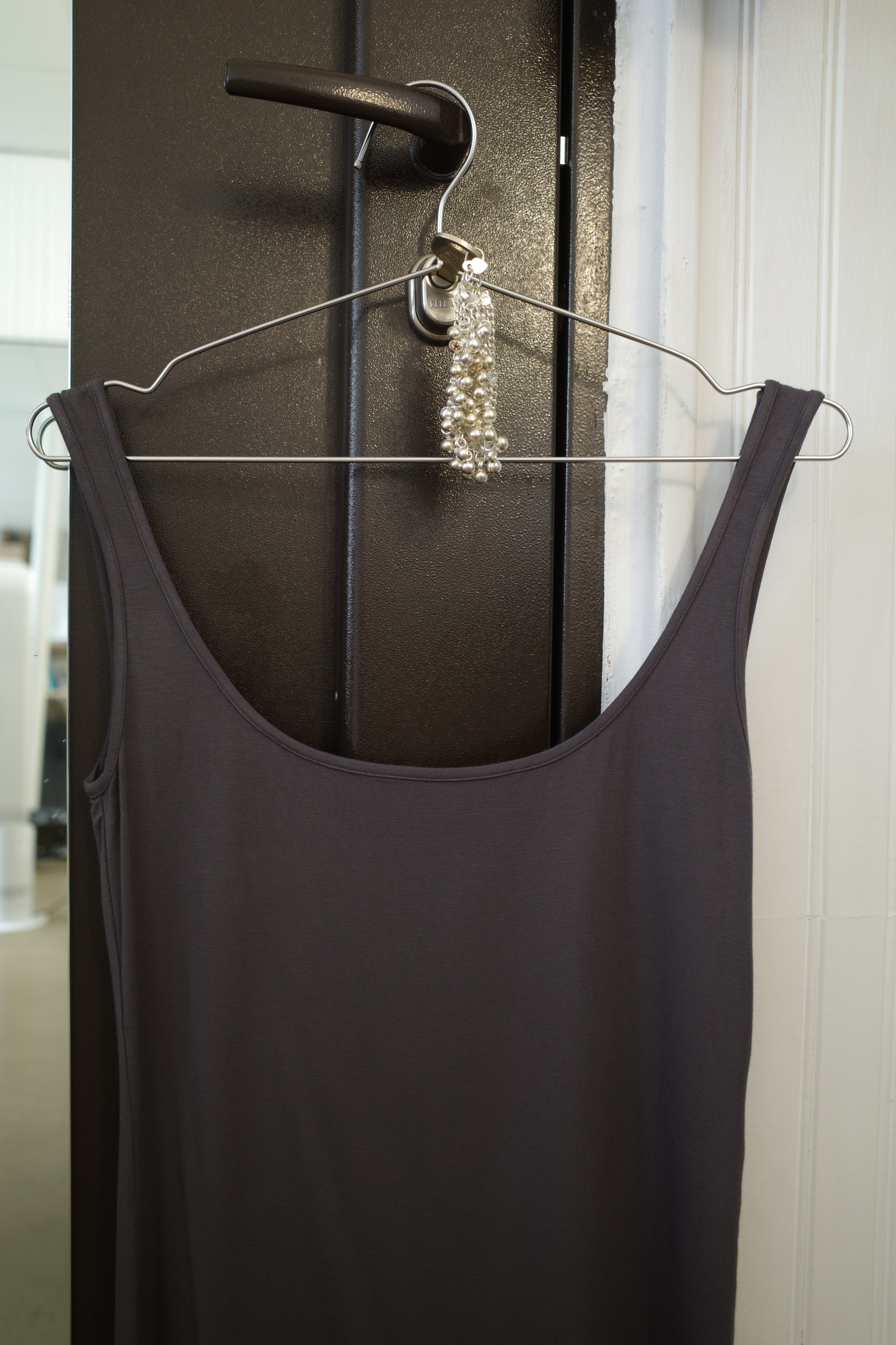Bamboo Jersey Tank Top Anthracite