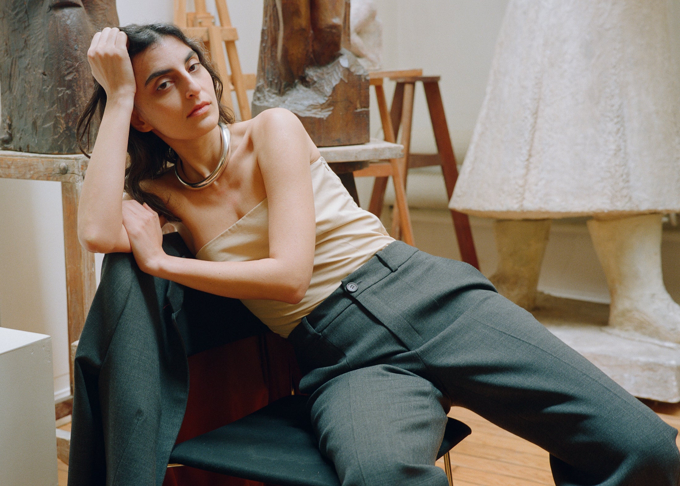 Wool and Polyester Trousers