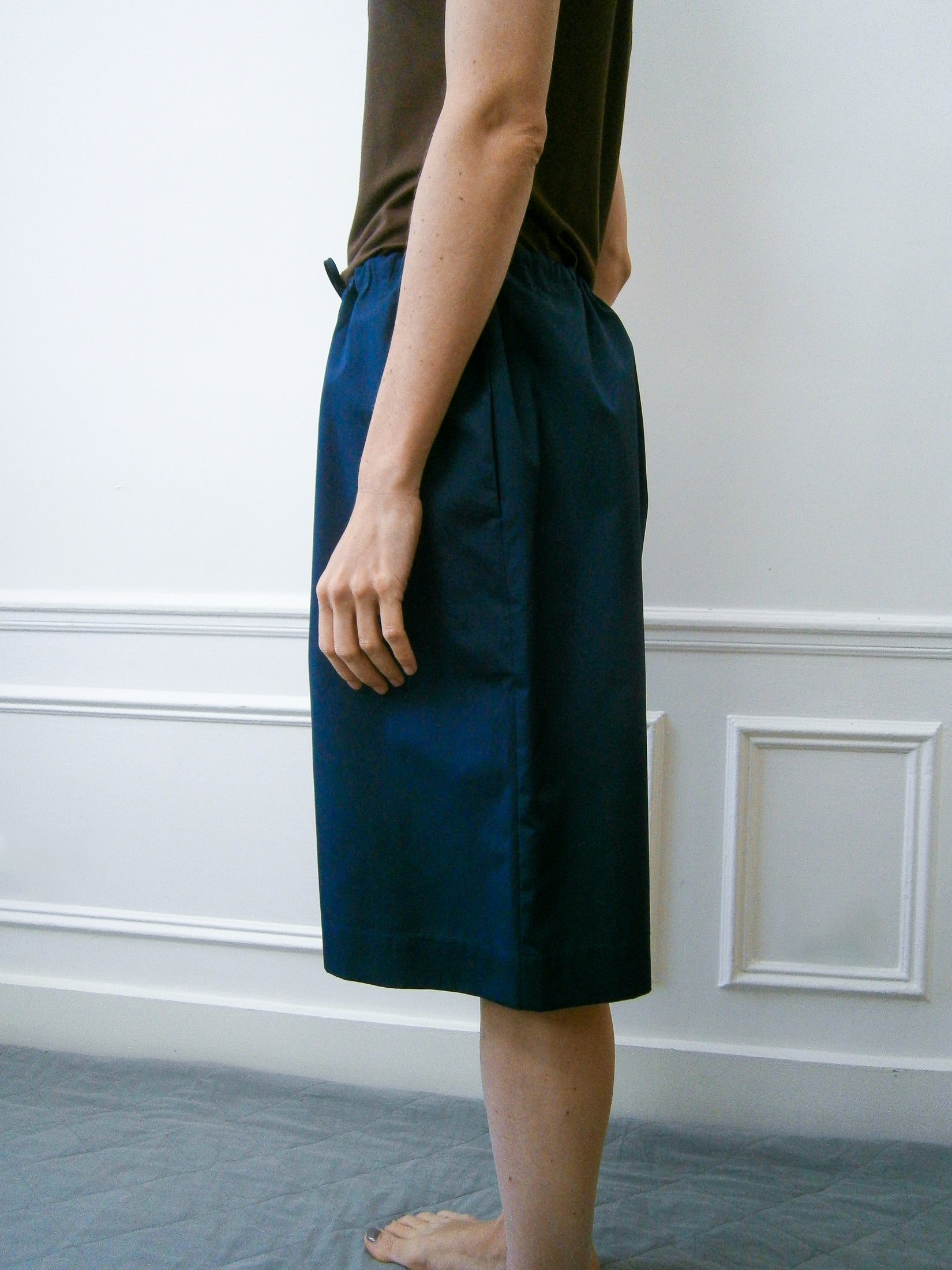 Cotton Poplin Oversized Shorts