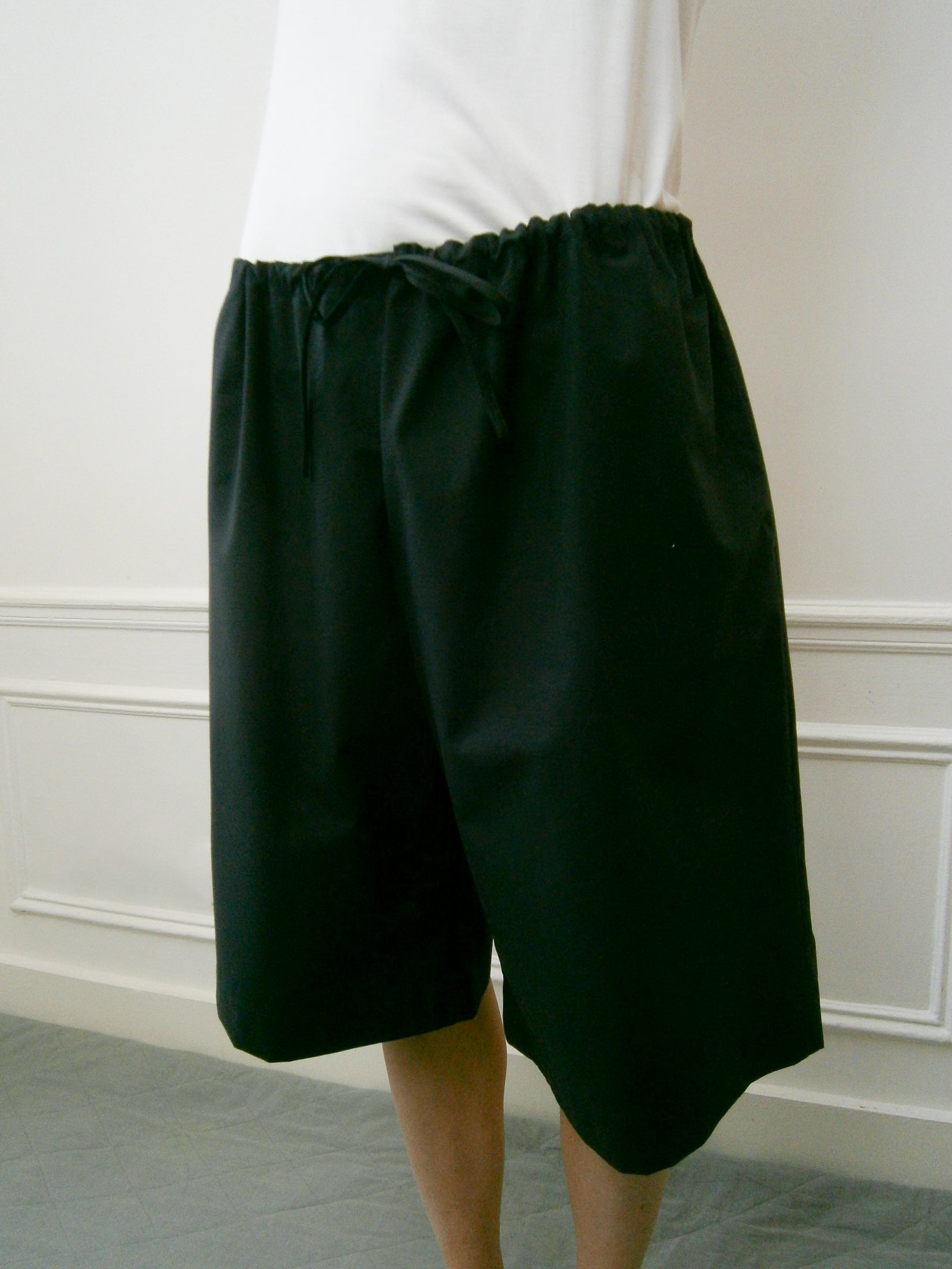 Cotton Poplin Oversized Shorts