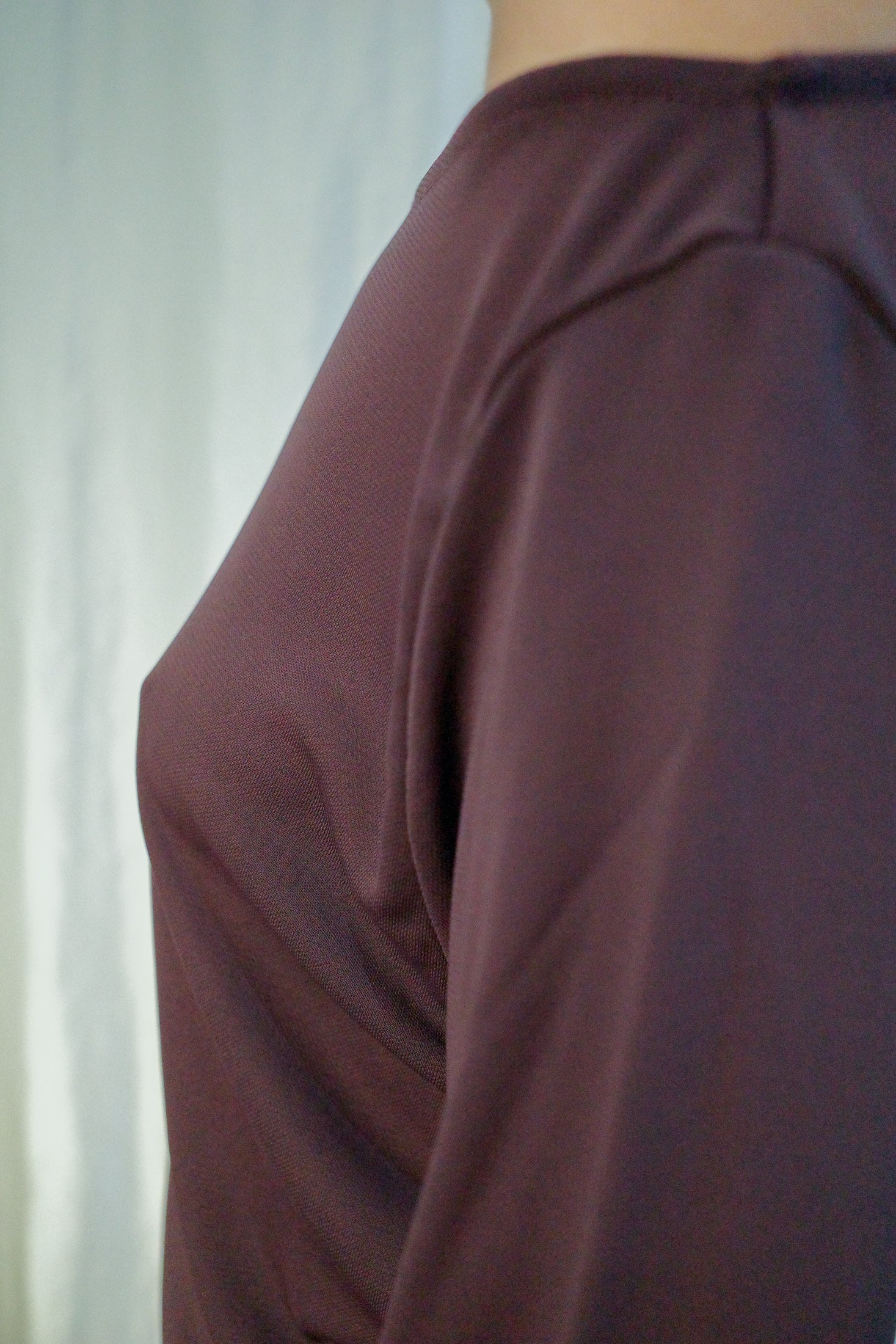 Double Face Crepe Jersey Long Sleeves Top