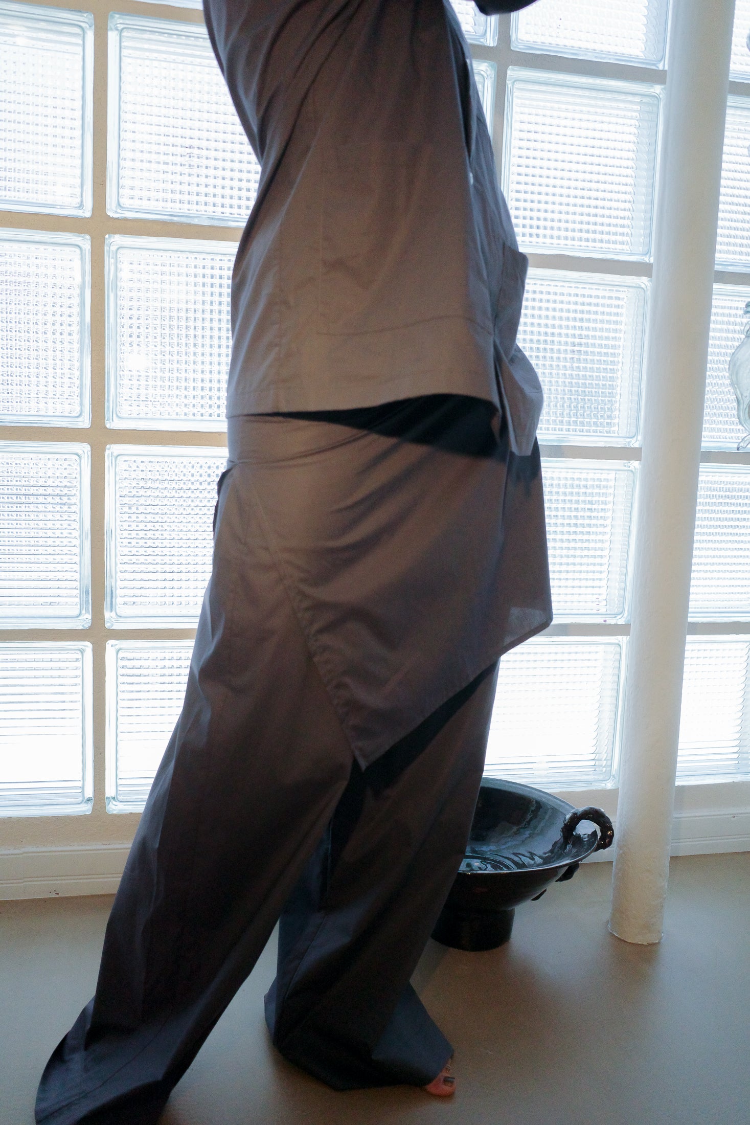 Oversized Poplin Pyjama Trousers