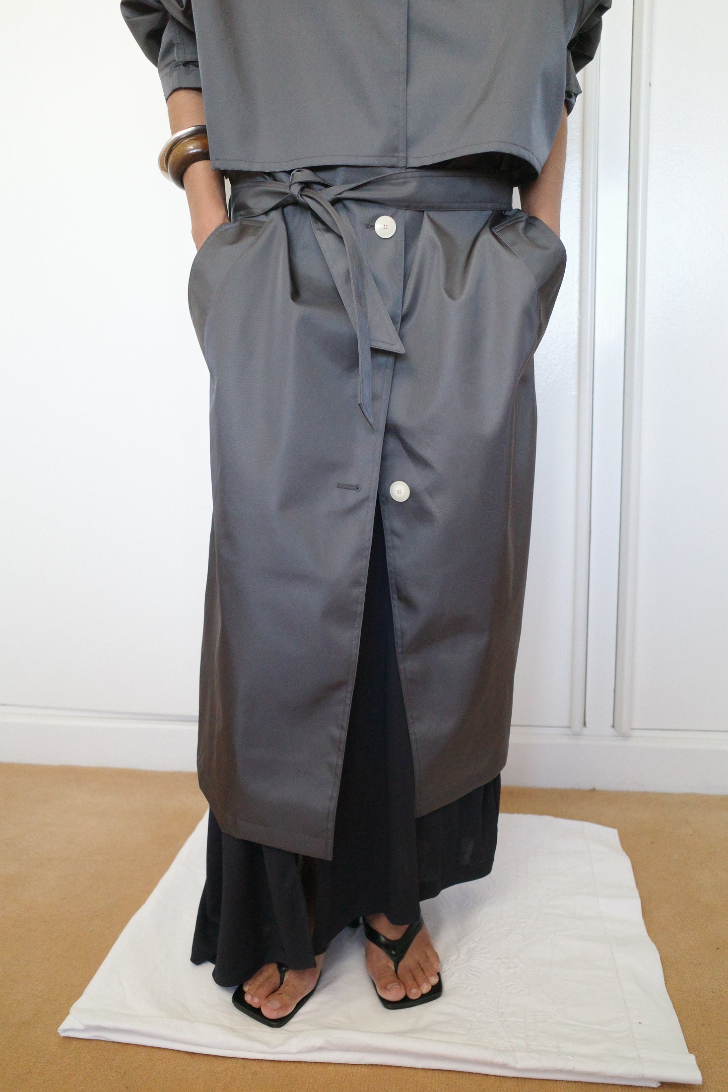 WR Recycled Canvas Oversized Coat