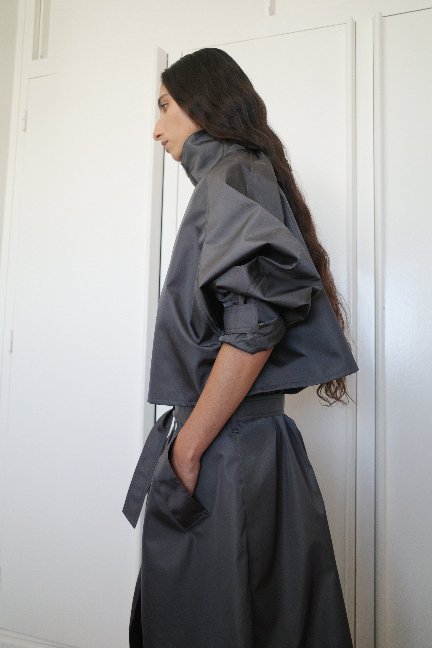 WR Recycled Canvas Oversized Coat