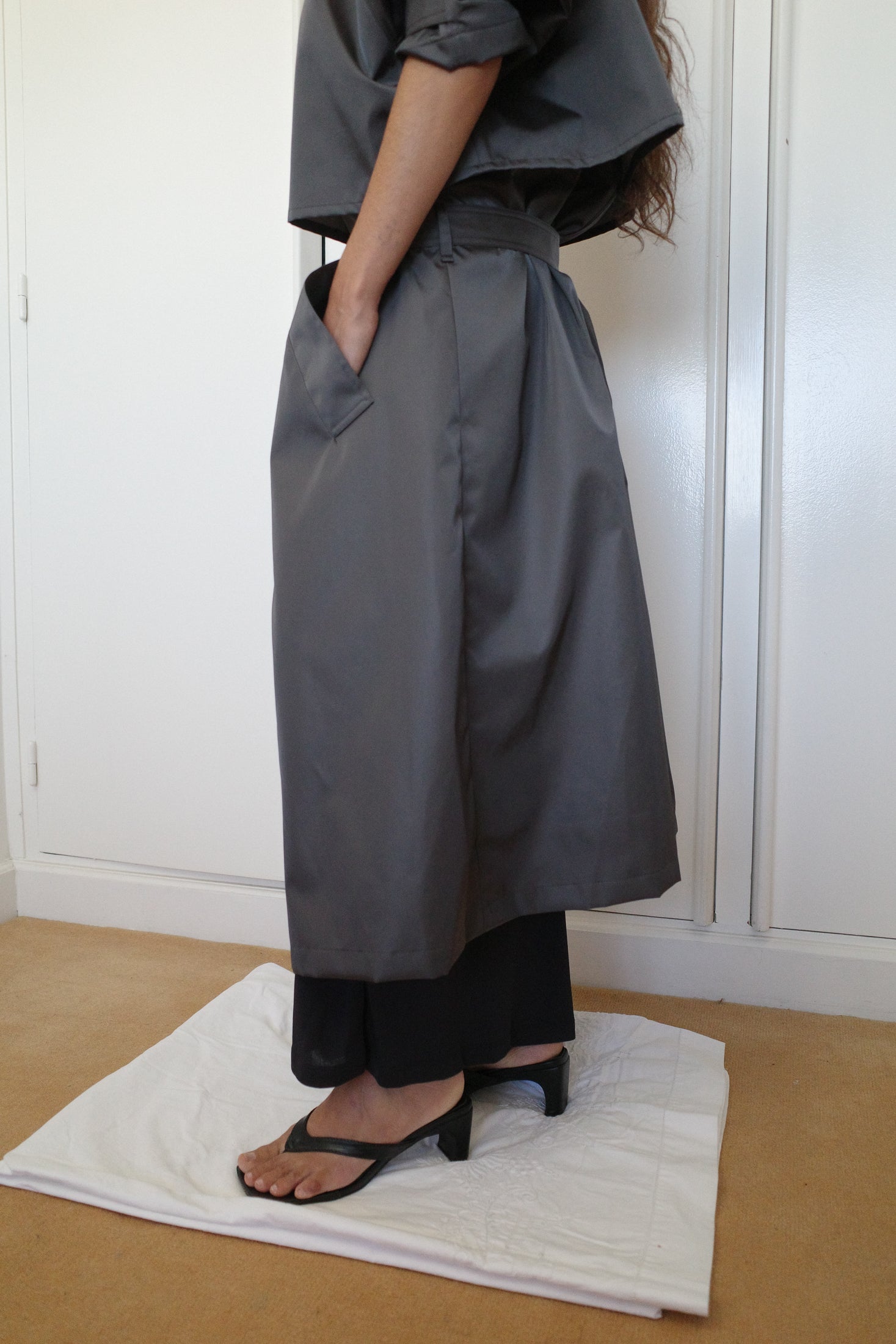 WR Recycled Canvas Oversized Coat