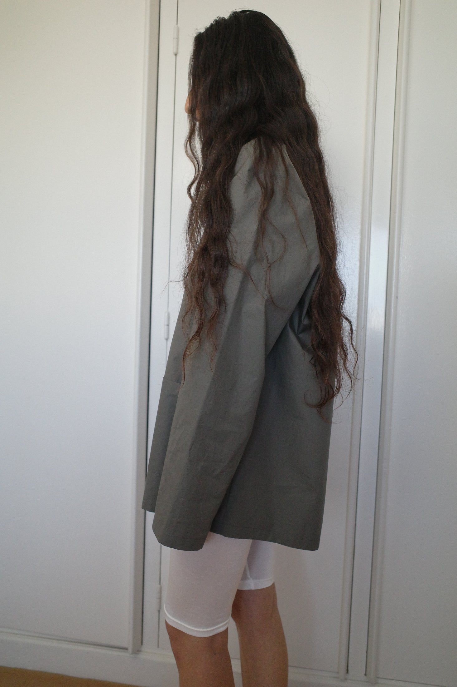 Cotton Poplin Oversized Pyjama Shirt