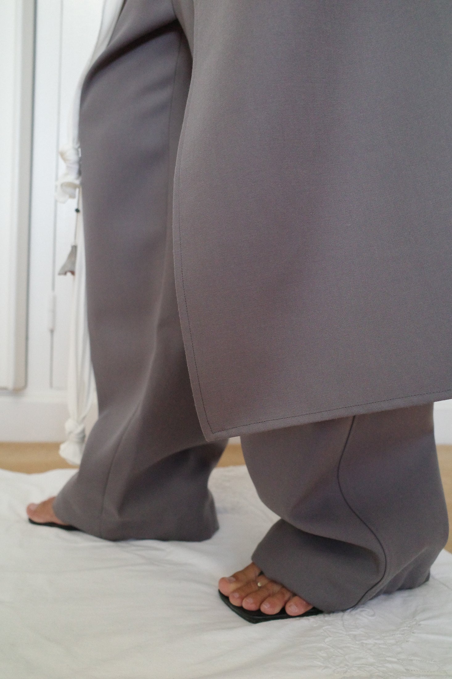 Fluid Suiting Long Overskirt