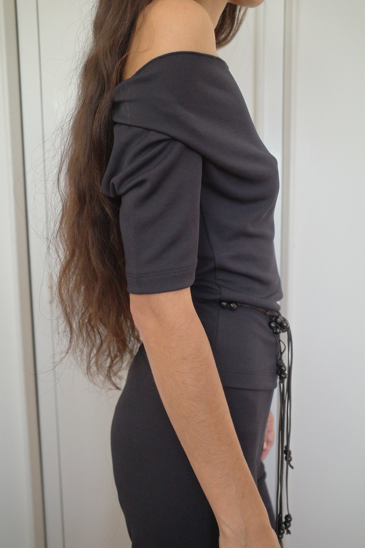 Viscose Jersey Collar Top