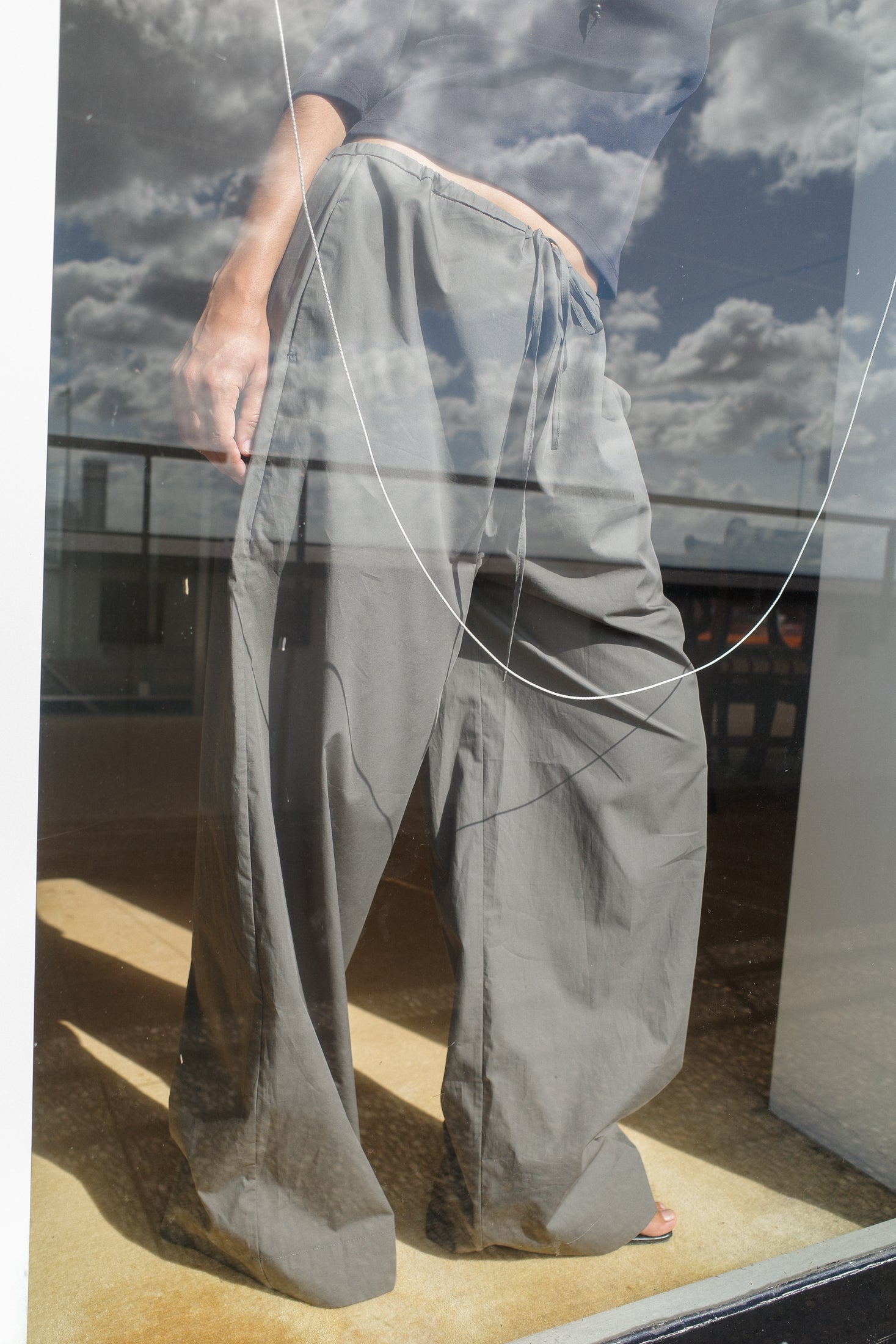 Cotton Poplin Pyjama Trousers