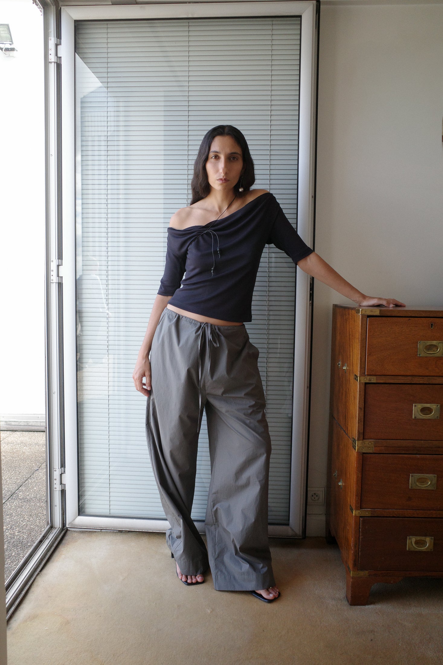 Cotton Poplin Pyjama Trousers