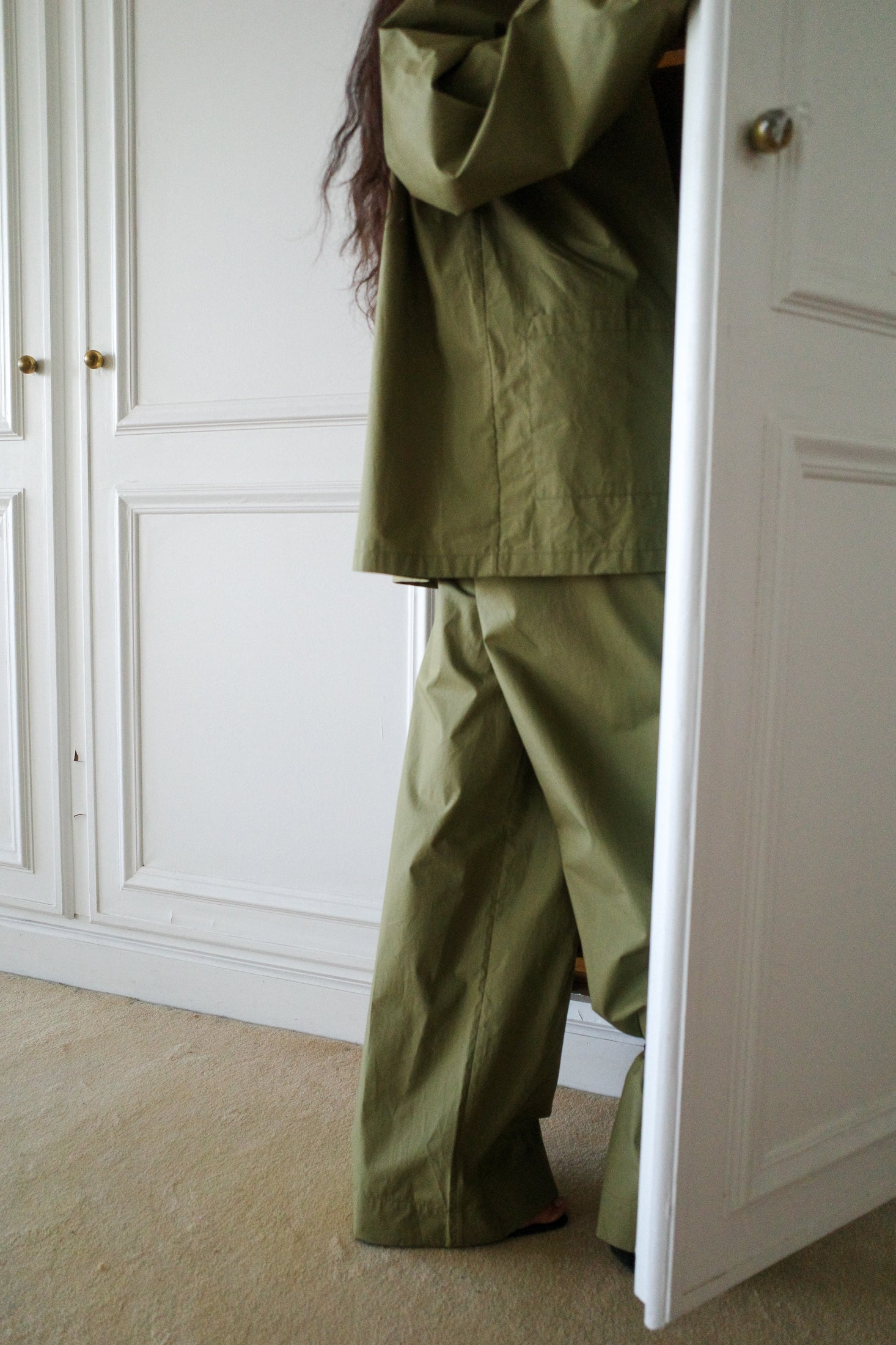 Cotton Poplin Pyjama Trousers