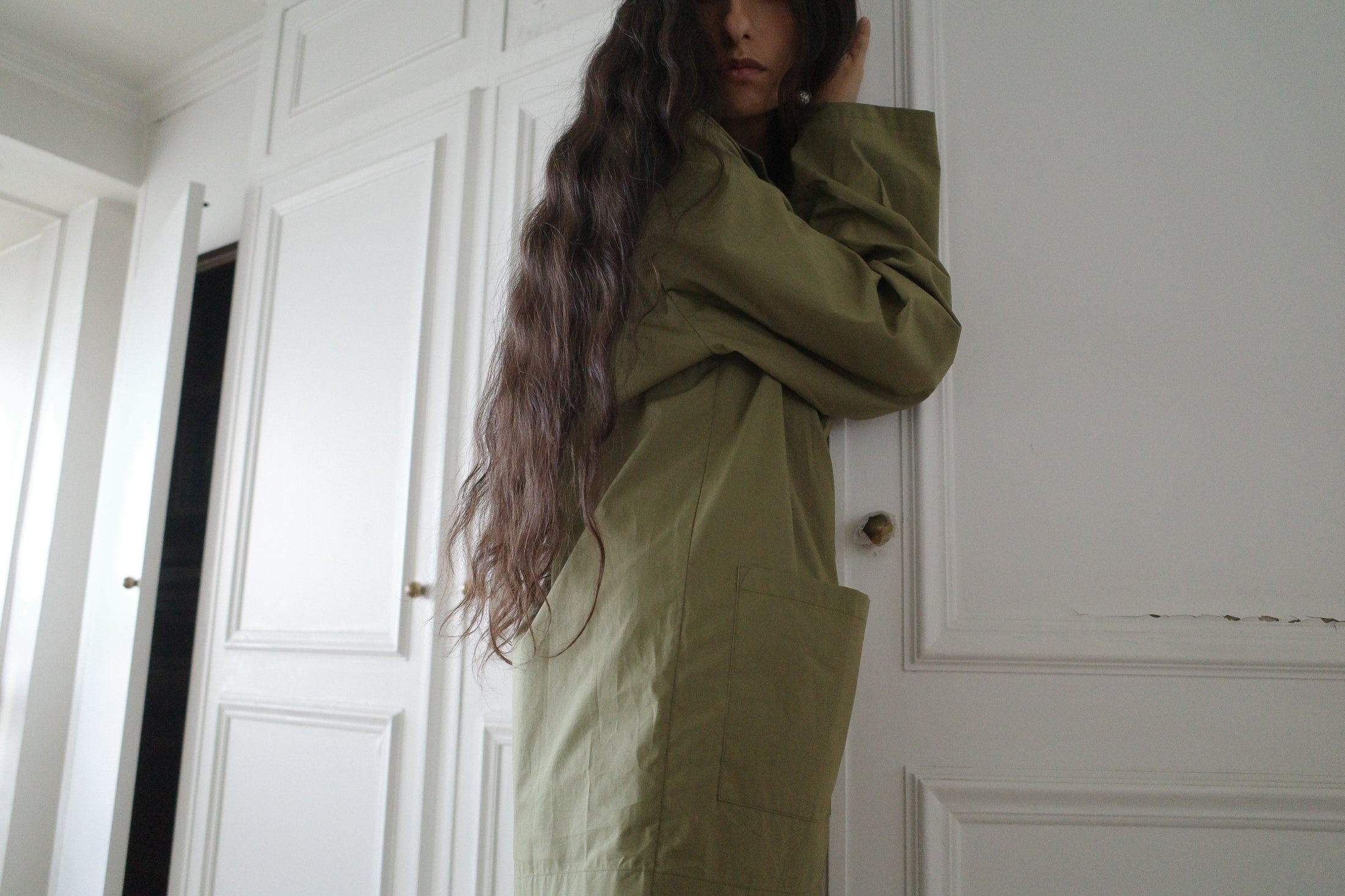 Cotton Poplin Oversized Pyjama Shirt