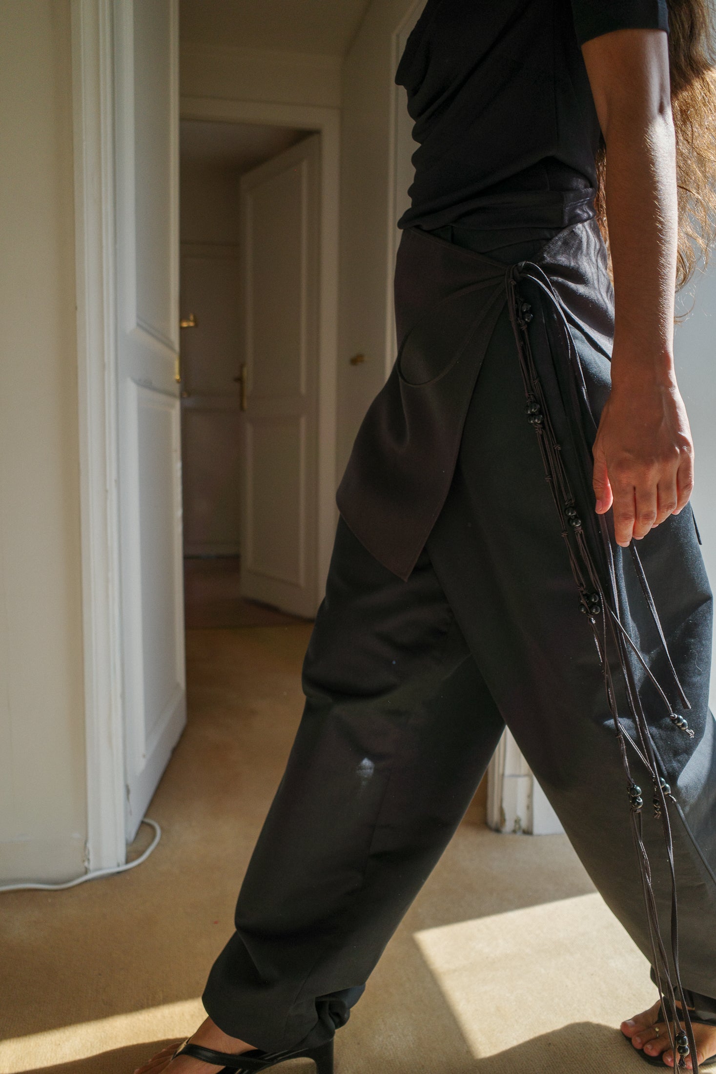 Wool Grain de Poudre Mini Overskirt