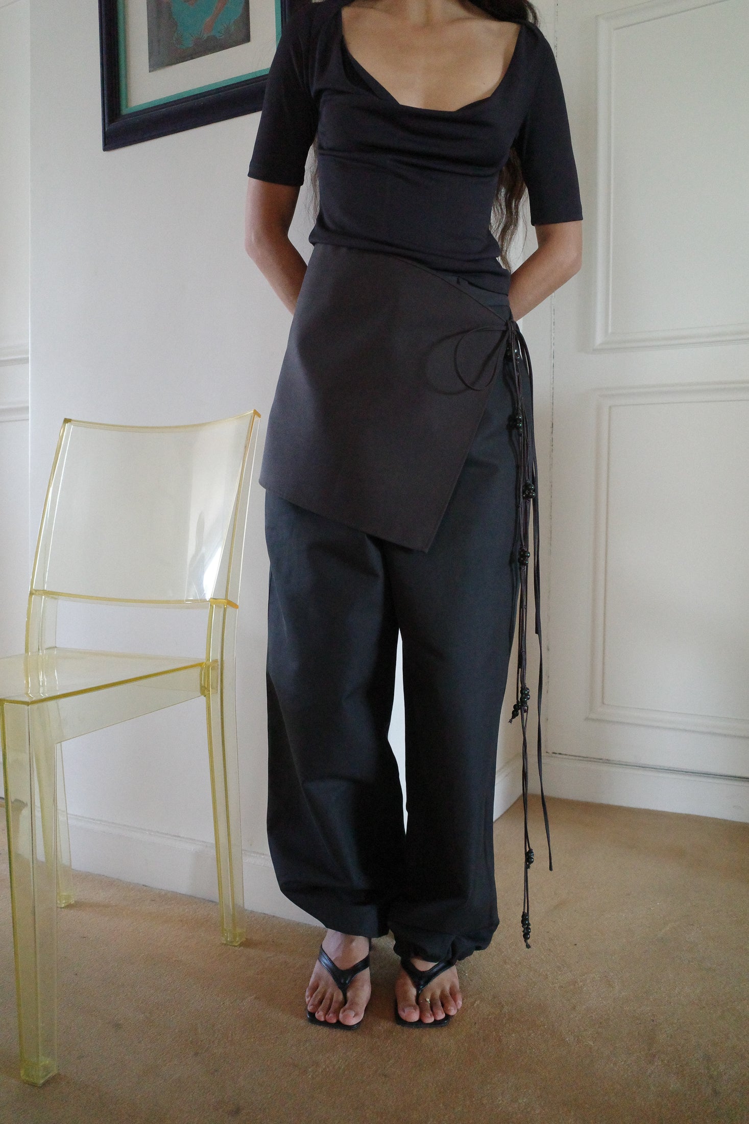 Viscose Jersey Collar Top