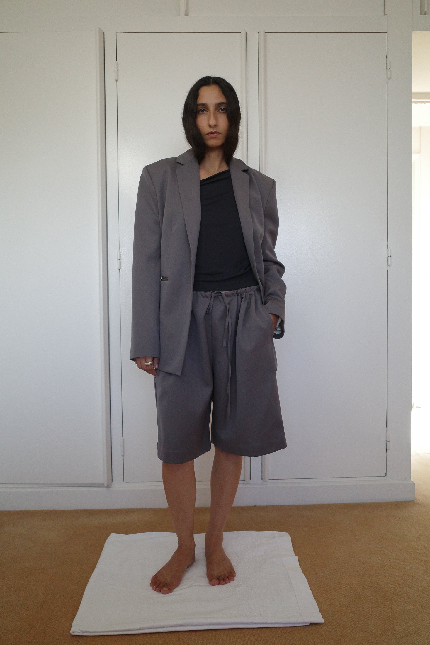Fluid Suiting Fitted Tailored Jacket