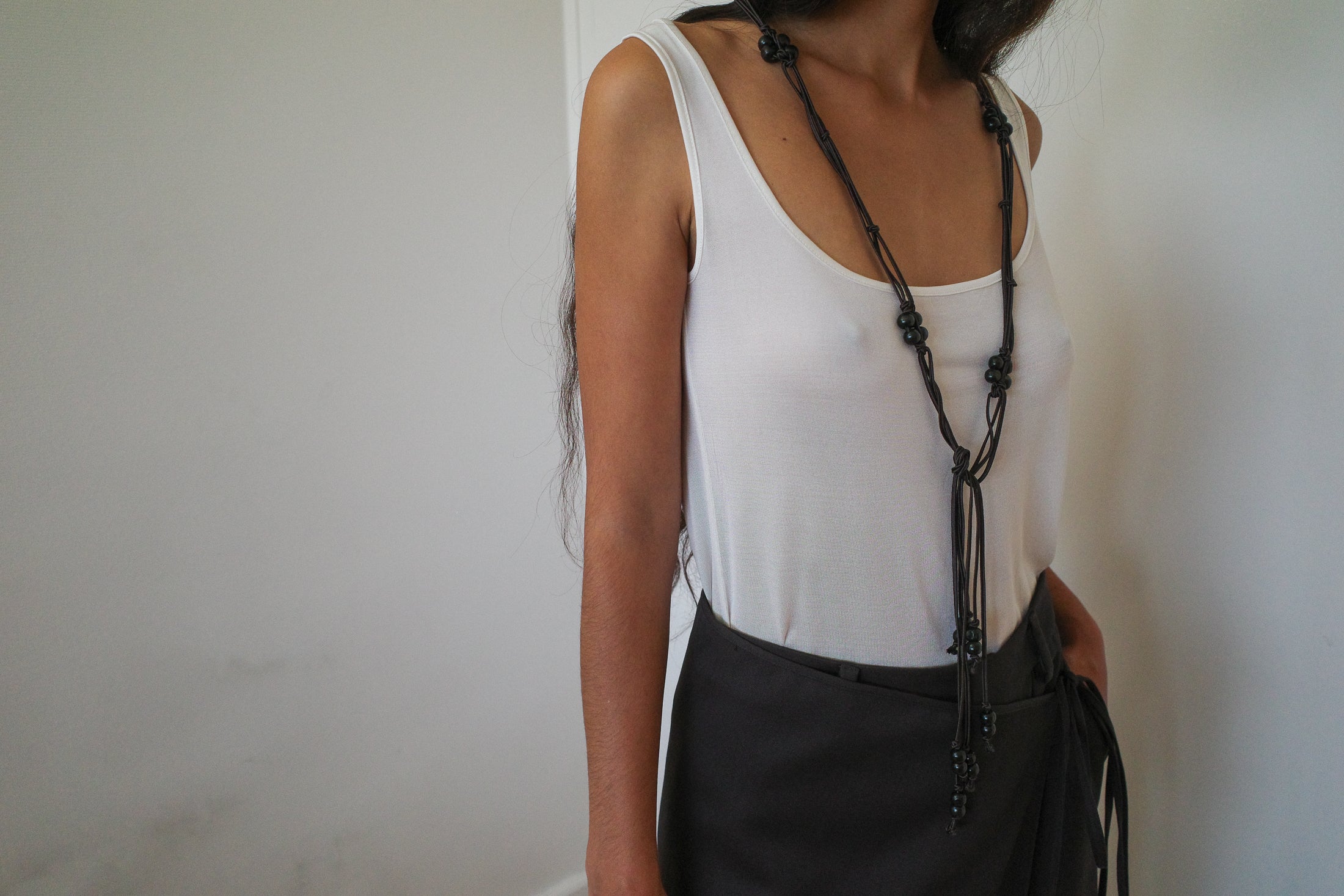 Sheer Stretch Silk Jersey Tank Top