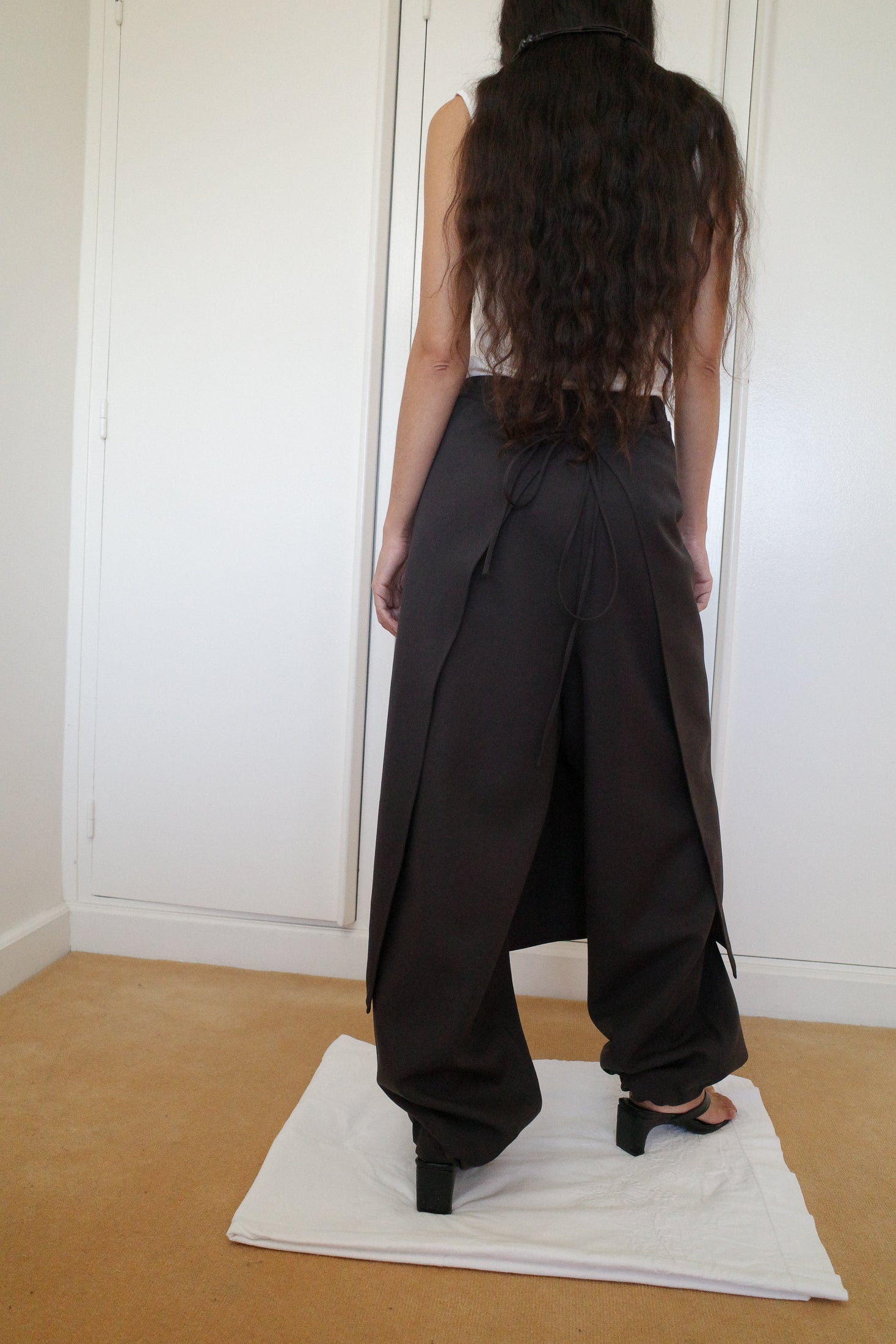 Wool Grain de Poudre Trousers