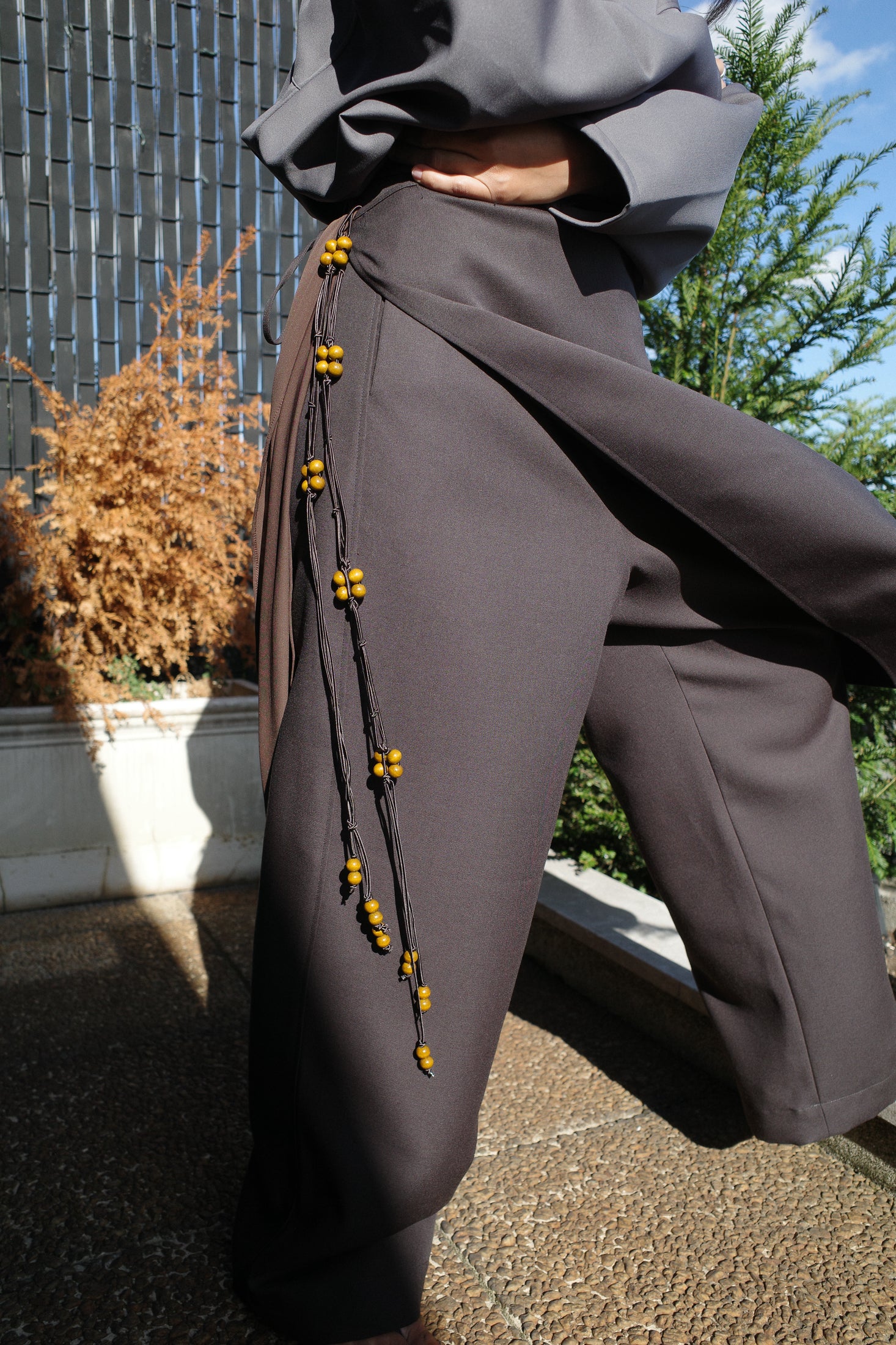Wool Grain de Poudre Trousers