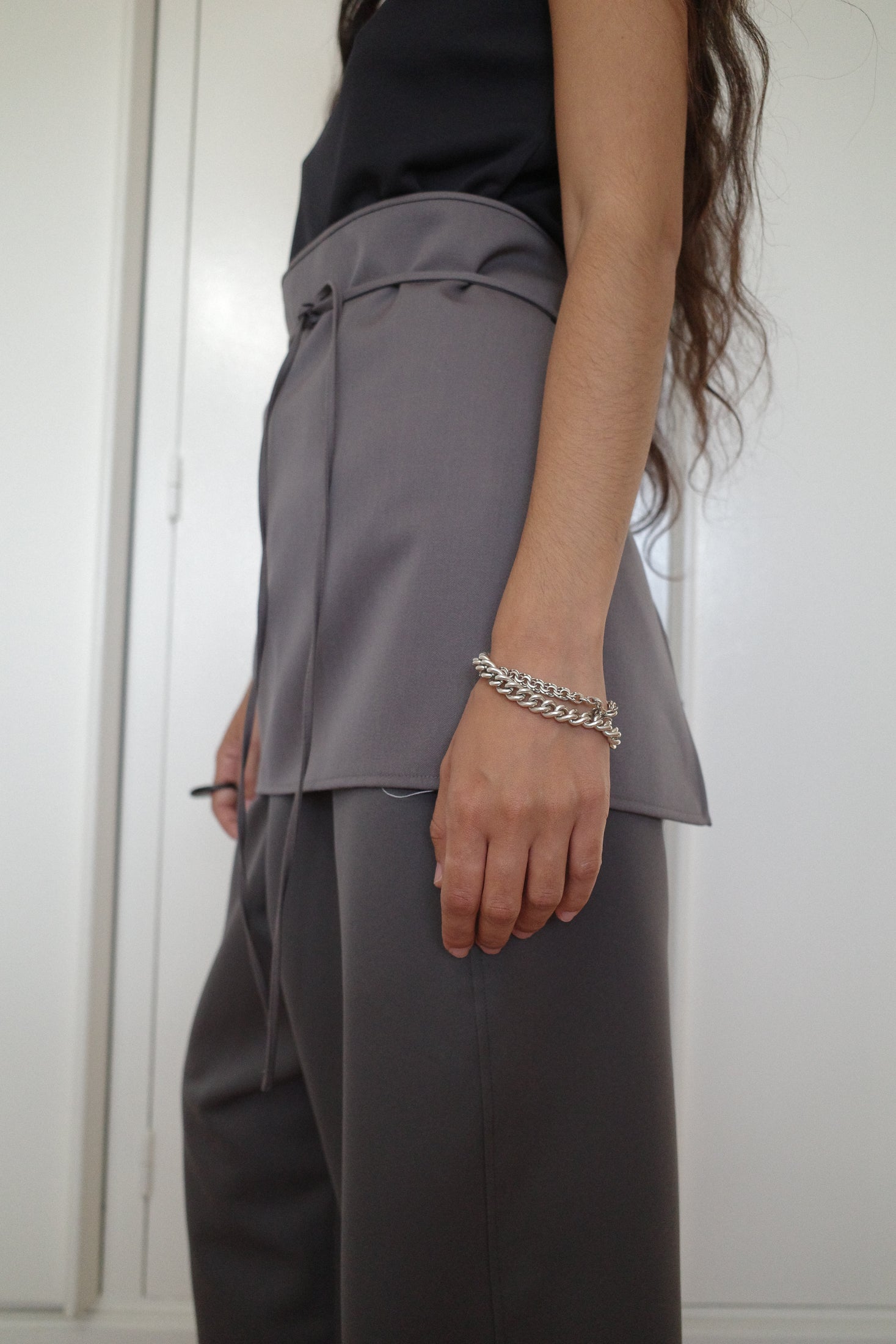 Fluid Suiting Mini Overskirt