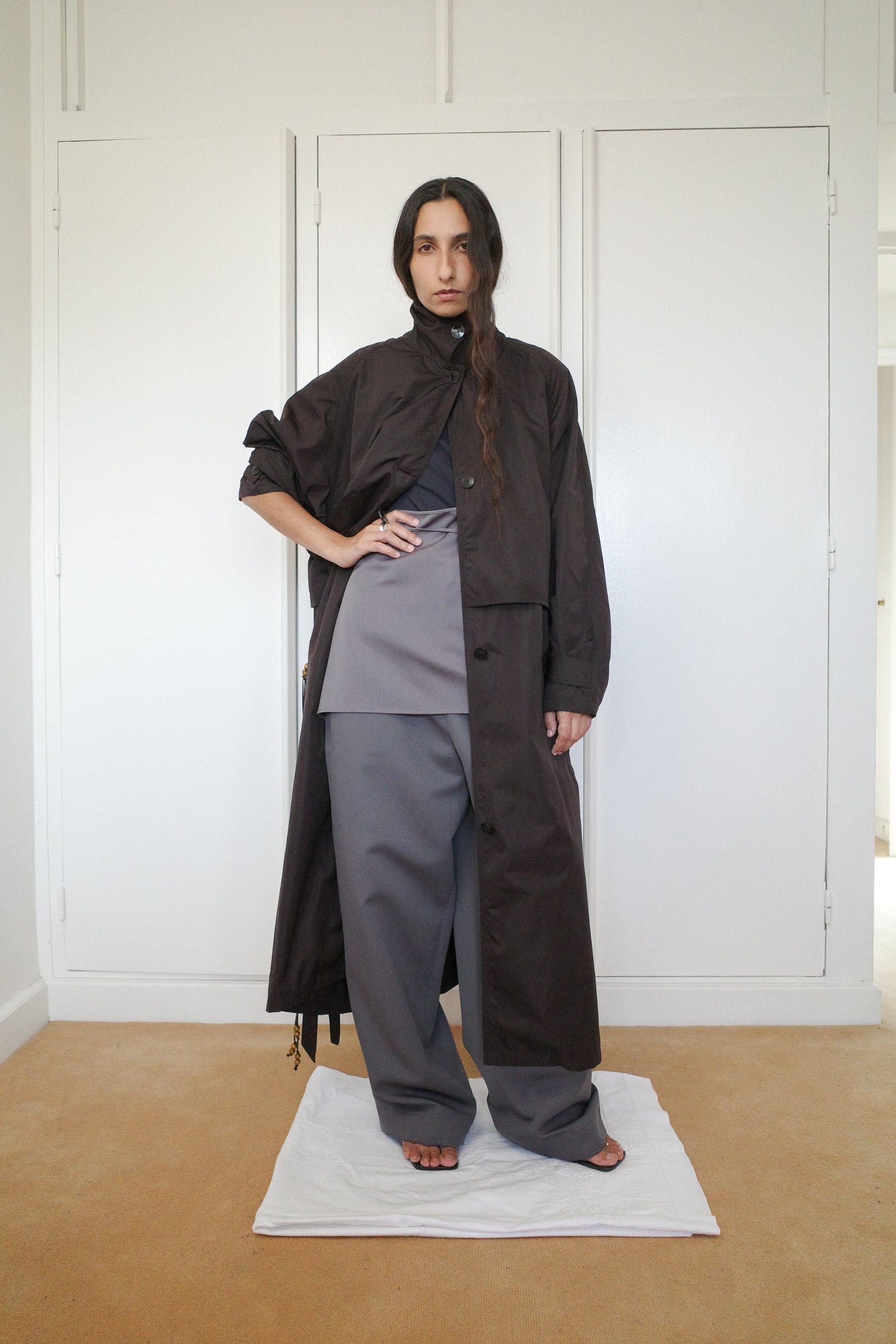 WR Parachute Light Oversized Coat
