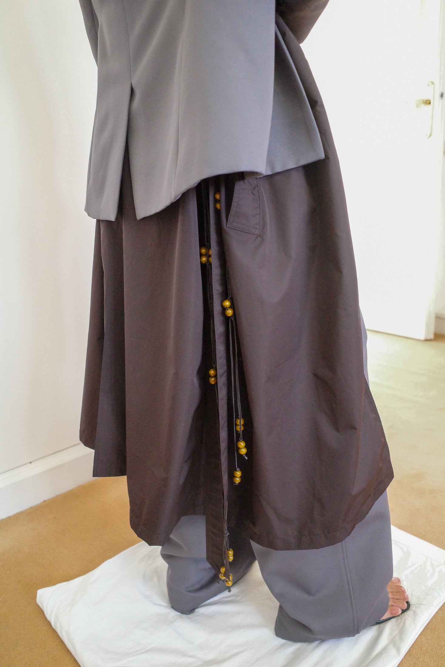 Wool Grain de Poudre Fitted Tailored Jacket