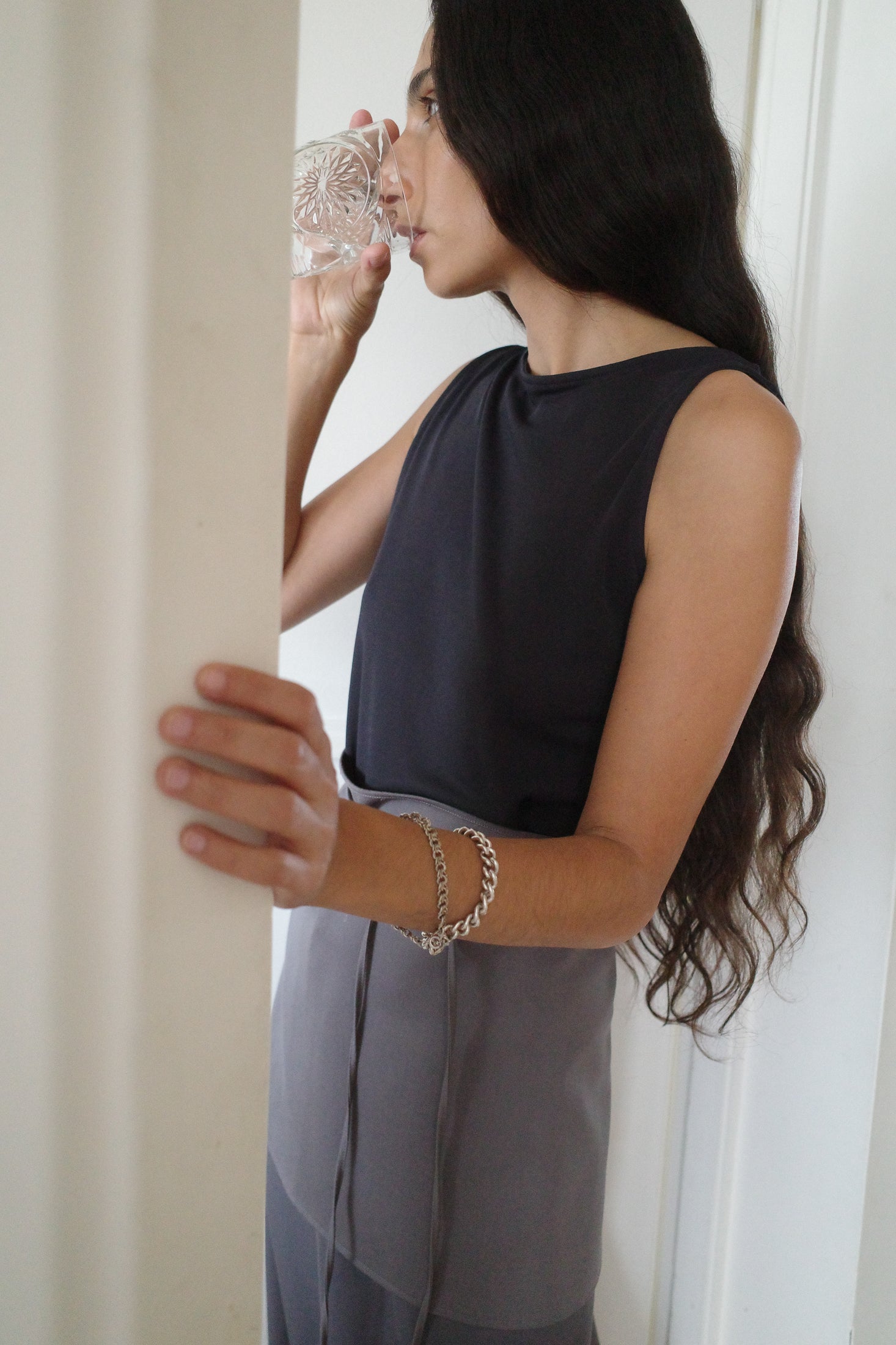 Viscose Jersey Boat Neck Top