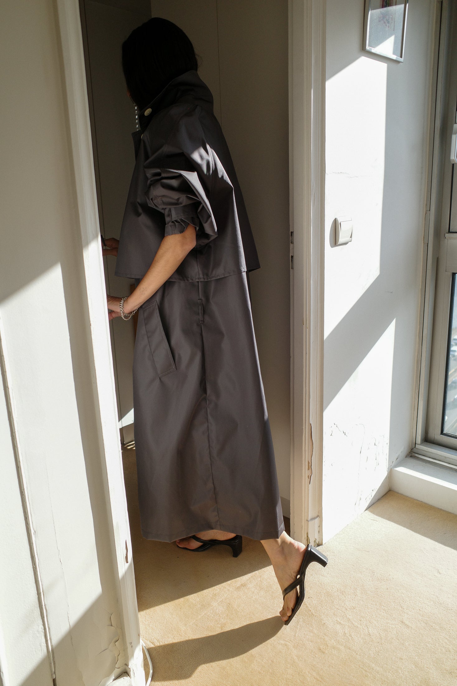 WR Recycled Canvas Oversized Coat