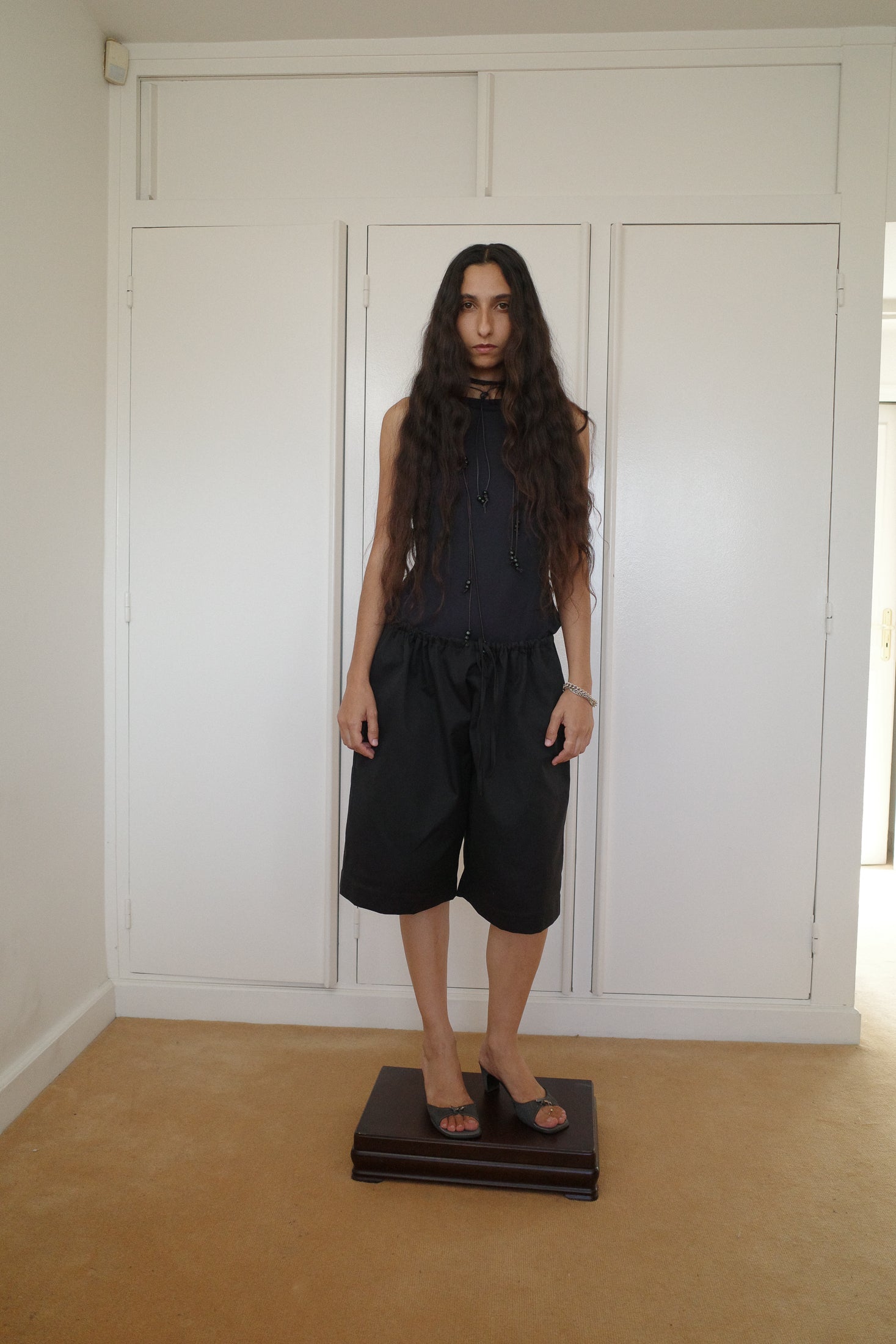 Thick Cotton Gabardine Bermuda