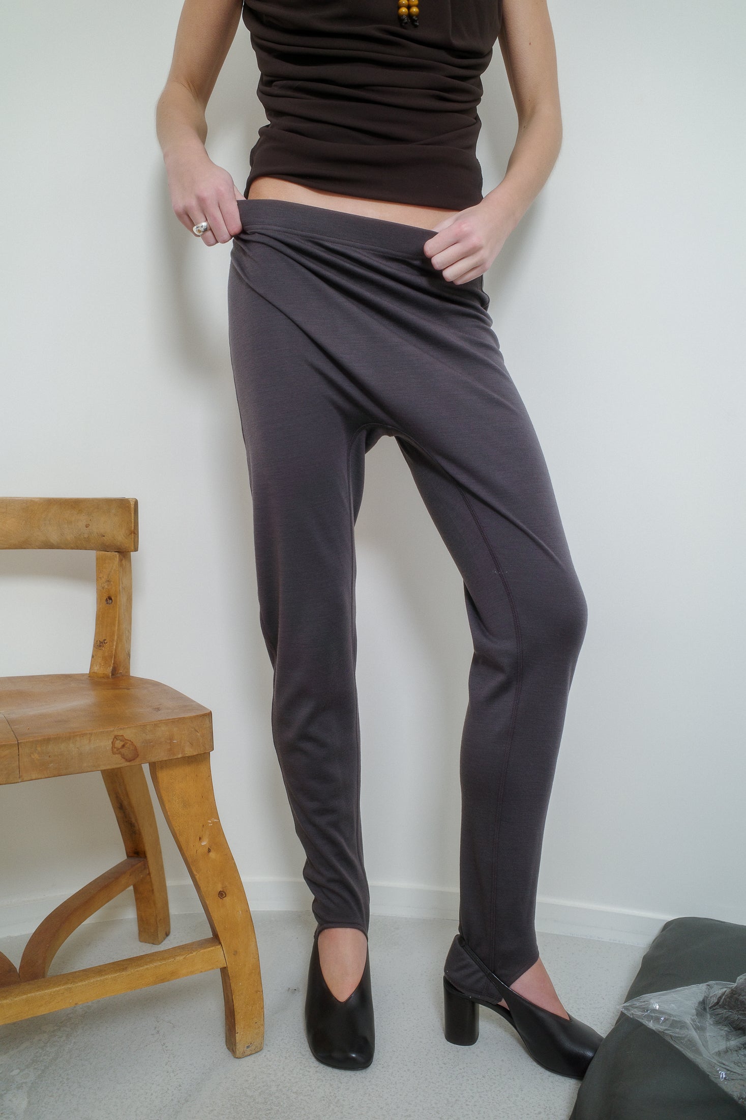 Virgin Wool Jersey Caleçon