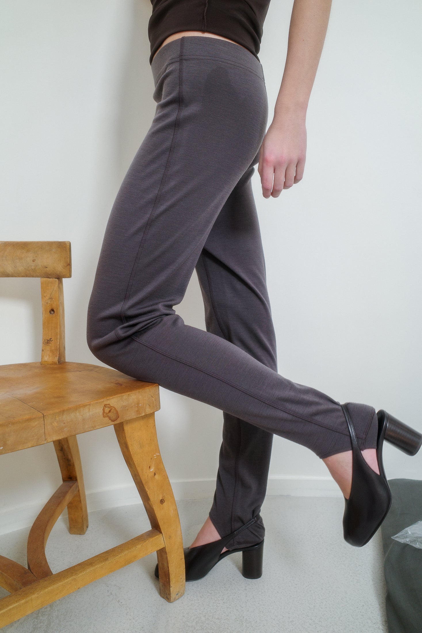 Virgin Wool Jersey Caleçon