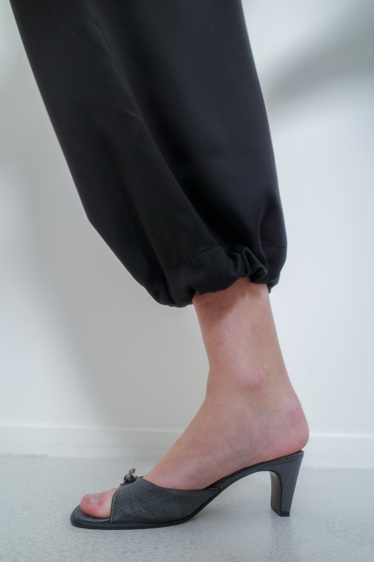Wool Suiting Adjustable Trousers