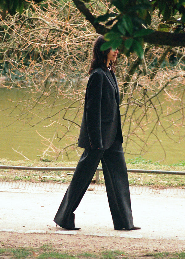 Wool and Polyester Trousers