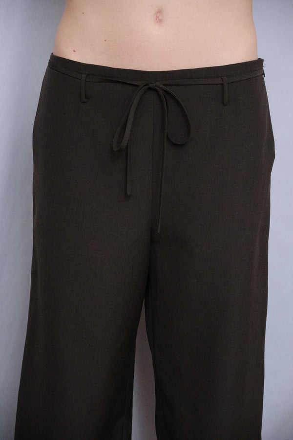 Fluid Wool Suiting Trousers